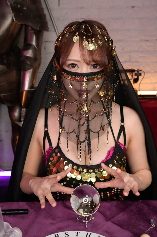 【savr00861】弥生みづき｜巨乳痴女のフェラ口内射精がヌケる！搾精占い師｜サンプル画像2枚目