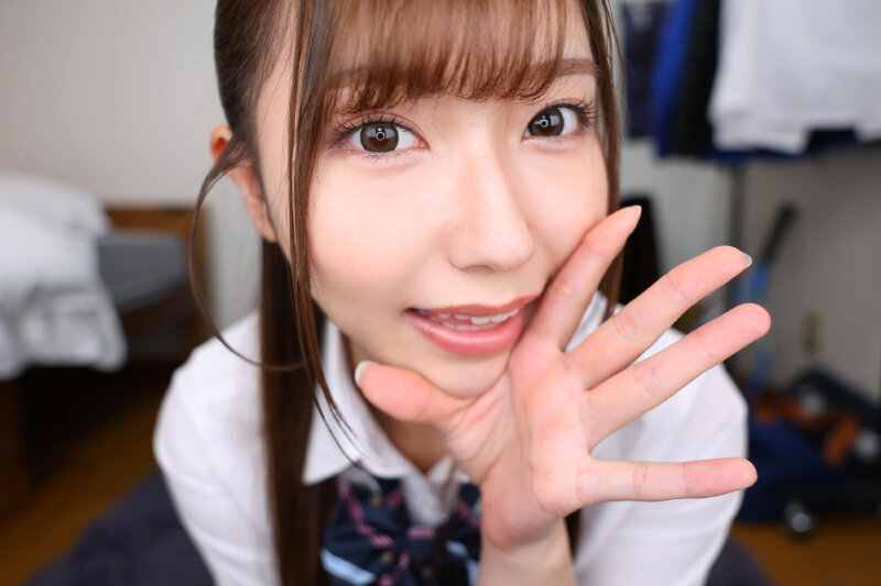 【urvrsp00519】逢沢みゆ｜JK美少女の顔近オナサポでの射精が気持ち良すぎる！｜サンプル画像10枚目